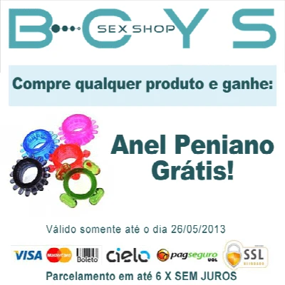 Promoção - Ganhe um anel peniano grátis!
