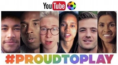 Neymar entra em campo com o Google pró-atletas gays #ProudtoPlay