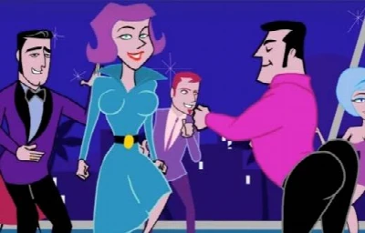 Cartoon Gay: Orgia de machos numa festa de gala