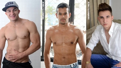 Deleite-se com três caras tesudos no site Mundo Mais