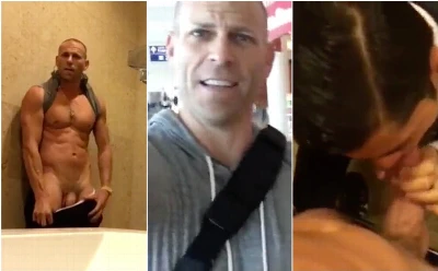 Bafão!!! Astro pornô recebe babada de comissário no banheiro do aeroporto
