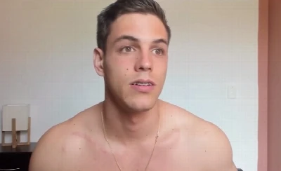 Namorado dos sonhos bateu uma na webcam até gozar com gosto