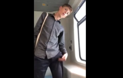 Guri mega dotado goza durante viagem de trem e filma tudo