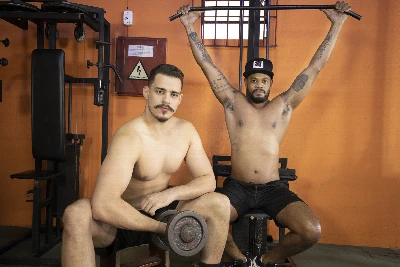 Inaugurando a Academia com Diego e Gutoi