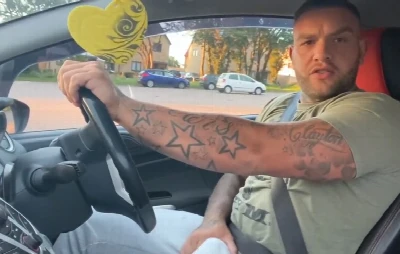 Uber com tesão, ursão para no matagal pra gozar após punheta no carro