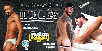Túlio Hernandez comendo o professor de inglês, Henrique Becker