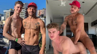 Only Fans - Dillon Roman e Rudy Gram fodendo na cozinha