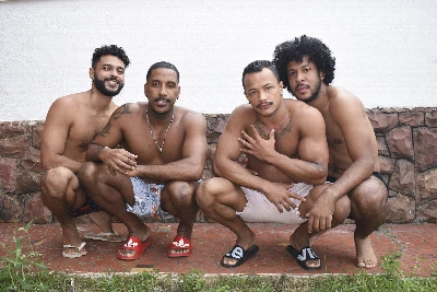 "Os tecnicos" com Nego Lu, Jerri Gomes, Rogerio Paulista e Davi Lobo