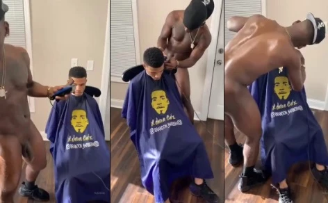 Broderagem com o barbeiro que corta cabelos pelado!