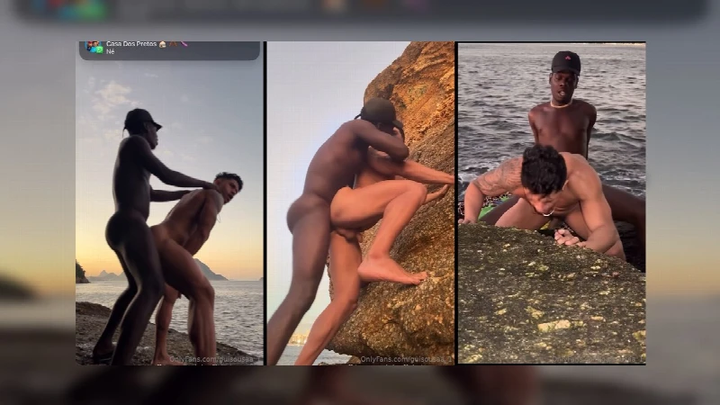 Putão dando para macho mavambo no por do sol