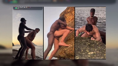 Putão dando para macho mavambo no por do sol